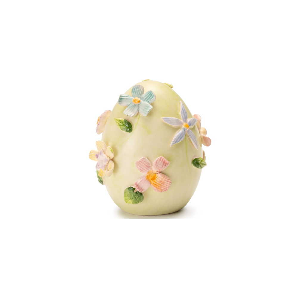 Palais Royal Pasqua Uovo Fiori Verde decori Primavera 8 cm in Porcellana