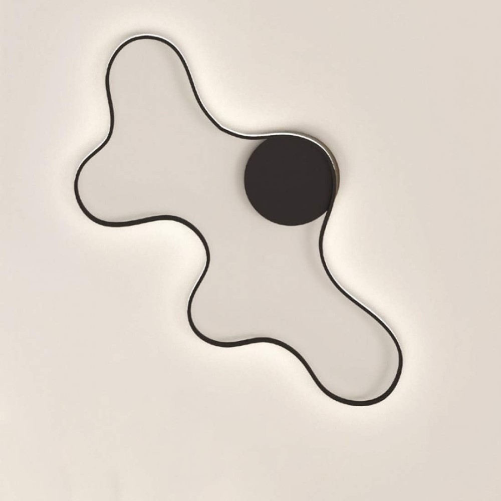 Plafoniera Sikrea Group Clara M 49w Led 4854lm Alluminio Lampada Parete Soffitto Modulo Led Integrato Interno, Caffè