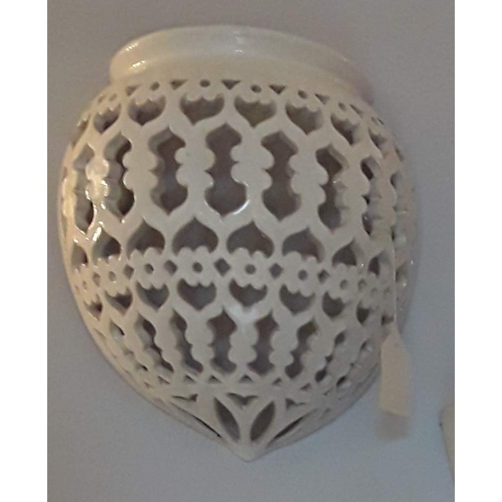 PLAFONIERA MEZZA PIGNA IN CERAMICA CM.24 H,Ø 21
