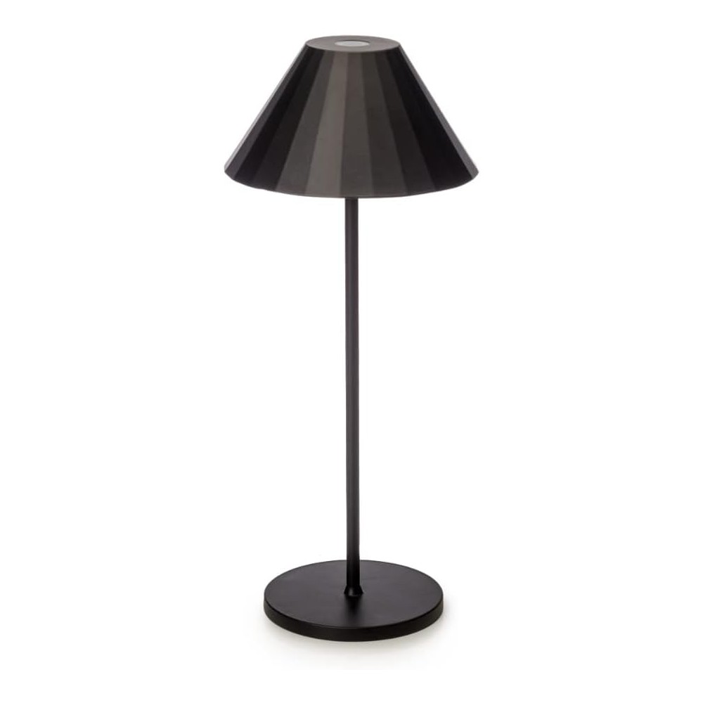 PALAIS ROYAL Lucignola Lampada Led Metallo Nero 15x35cm