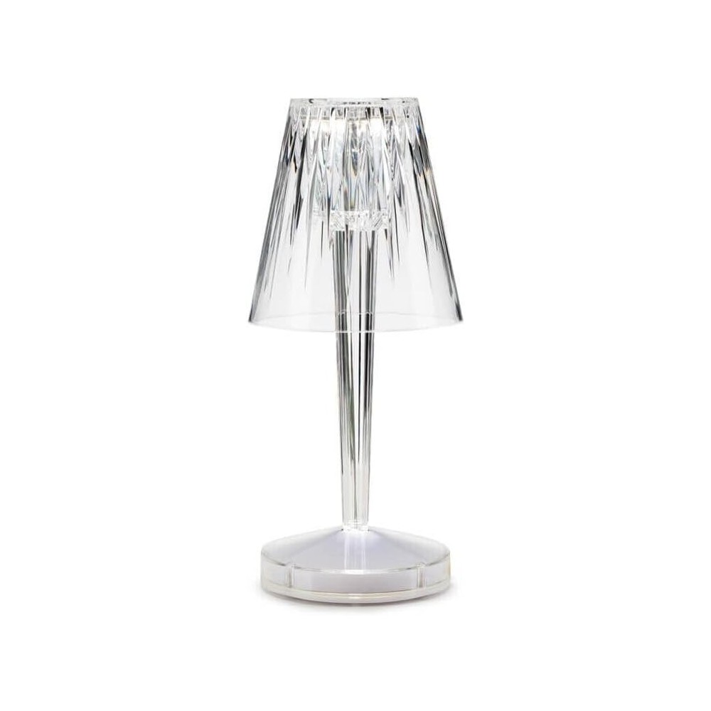 Lampada palais royal-lamart led trasparente policarbonato cm. 11x25h. cod. 37372