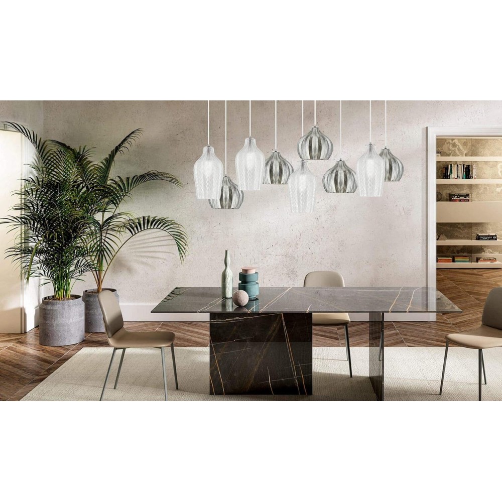 SIKREA IRIS/1 LAMPADA A SOSPENSIONE VETRO
