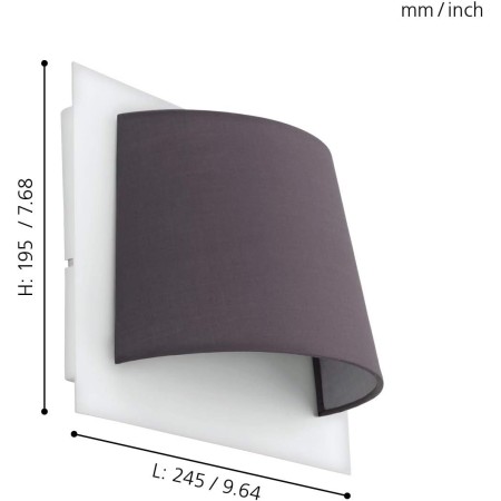 Eglo Serravalle - Lampada da parete in acciaio, 5,4 W, colore: bianco