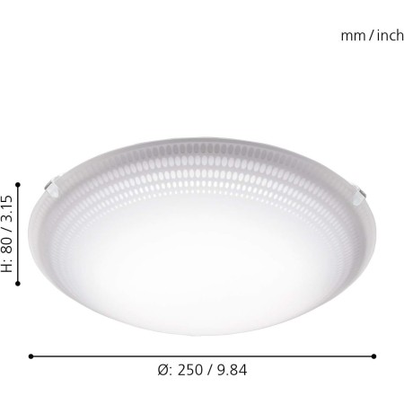Eglo MAGITTA 1 - Lampada da parete o soffitto, in acciaio, colore: Bianco