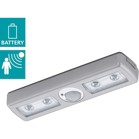 Eglo BALIOLA applique con sensore di movimento, 4 W, Argento