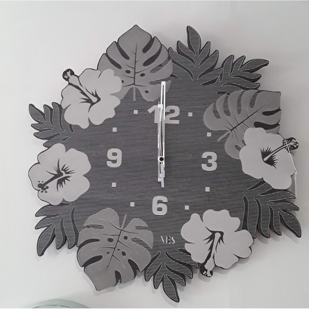 Orologio da parete Jungle Black 60X60