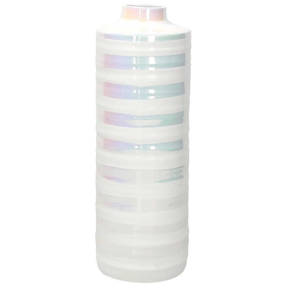 TOGNANA VASO ALLUNGATO CM 10X30H PORCELLANA MULTICOLOR ANDREA FONTEBASSO BLUSH