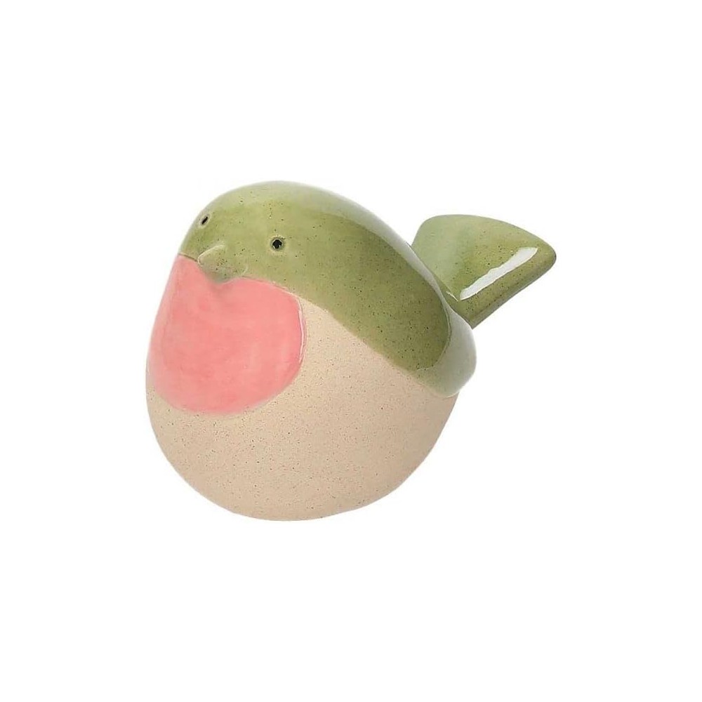 ANDREA FONTEBASSO 1760 Uccellino Decorativo Verde H10 Birdy Ceramica Verde Linea Birdy