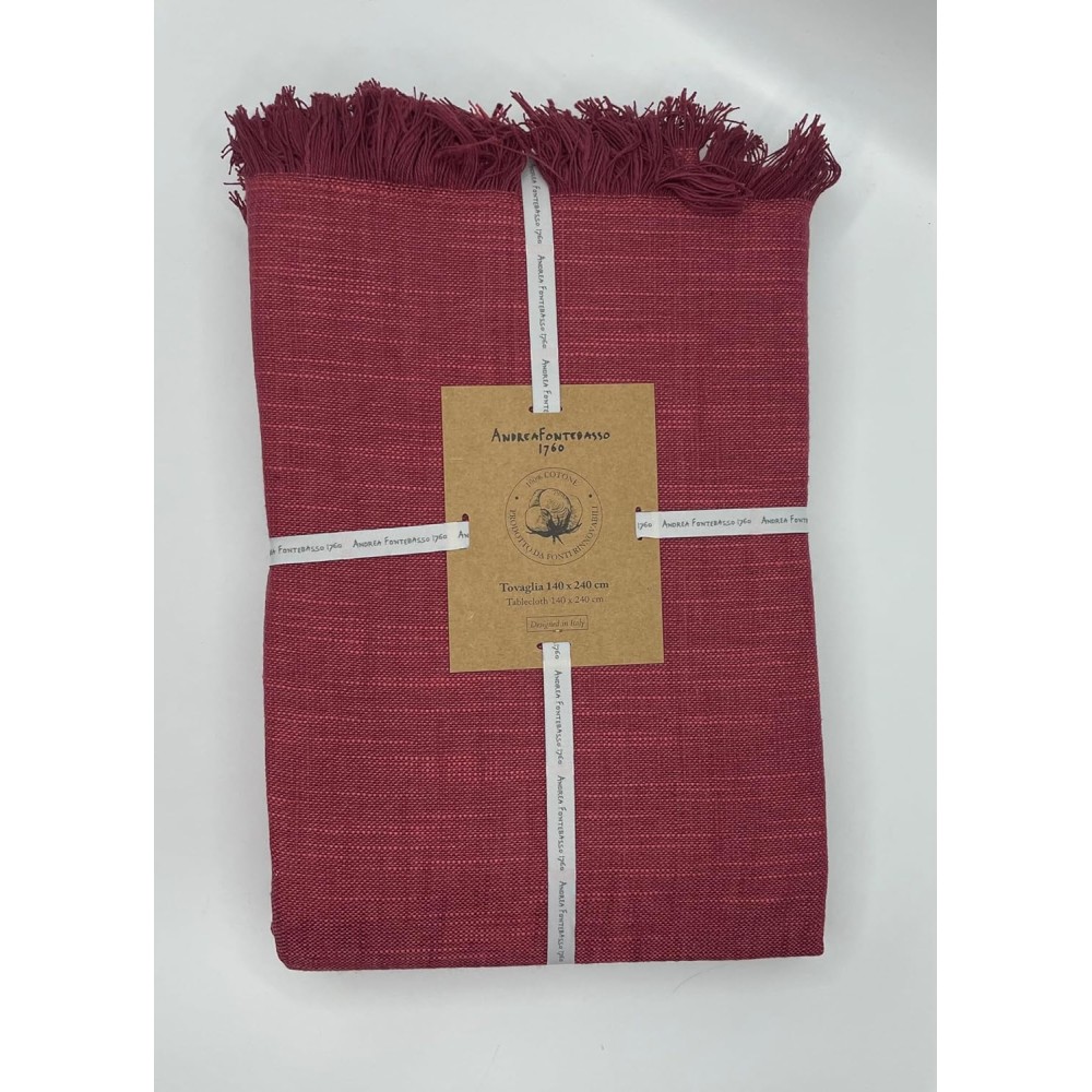 TOVAGLIA in Cotone Textile VOLTERRA POMEGRADE CM 140X240 E1XTO122441