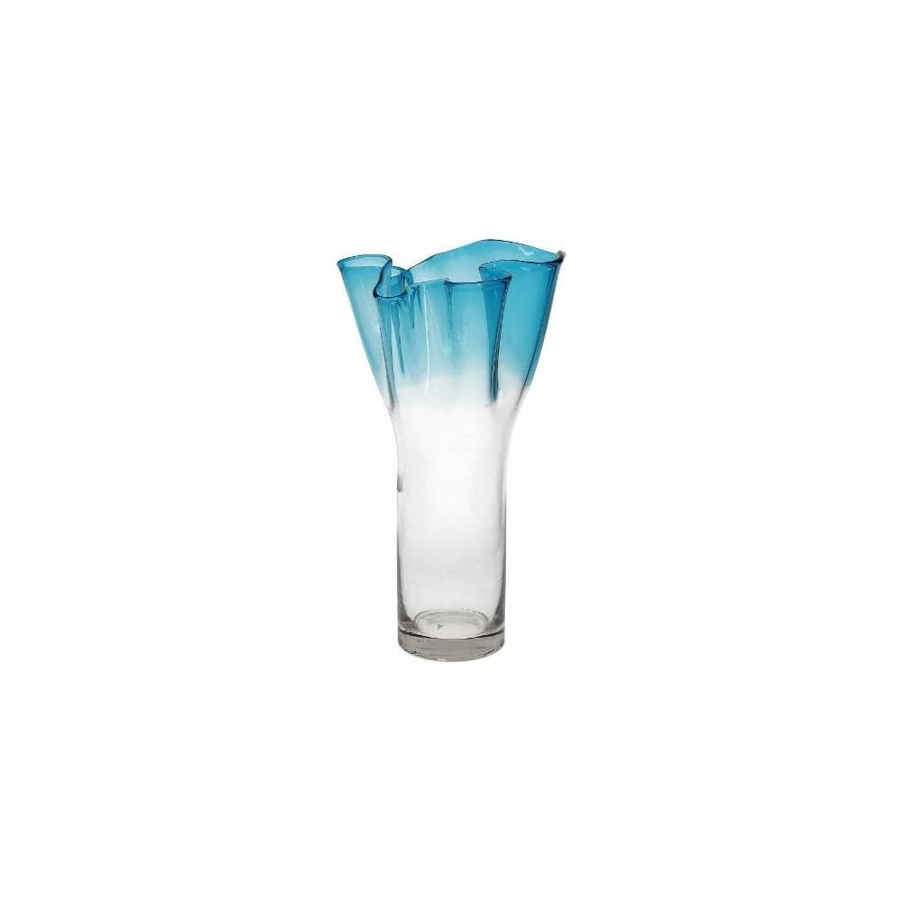 ANDREA FONTEBASSO 1760 Vaso D. 16 x h. 32 cm BIZARRE Sfumato Azzurro GD5VC562810