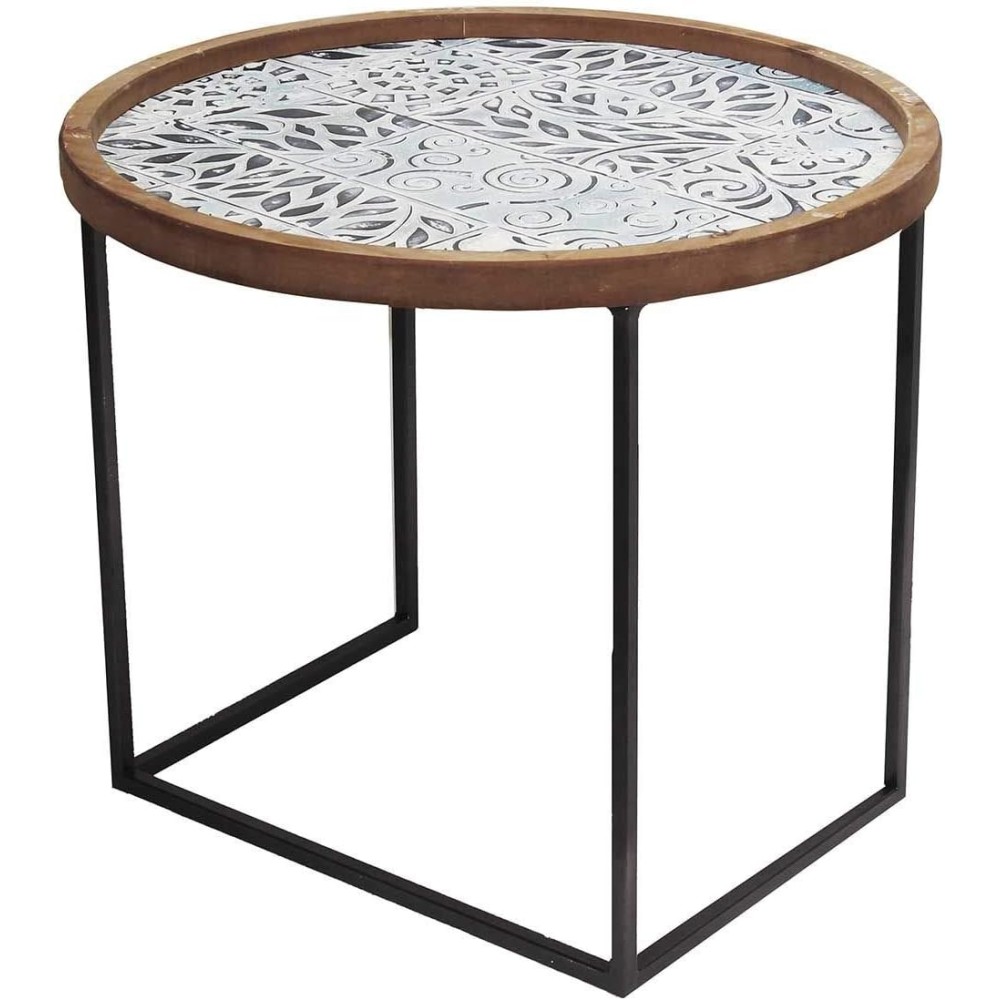 Andrea Fontebasso TAVOLINO Grande Legno E Metallo CM.46 H. DIAM 60 Home Decor Pilates