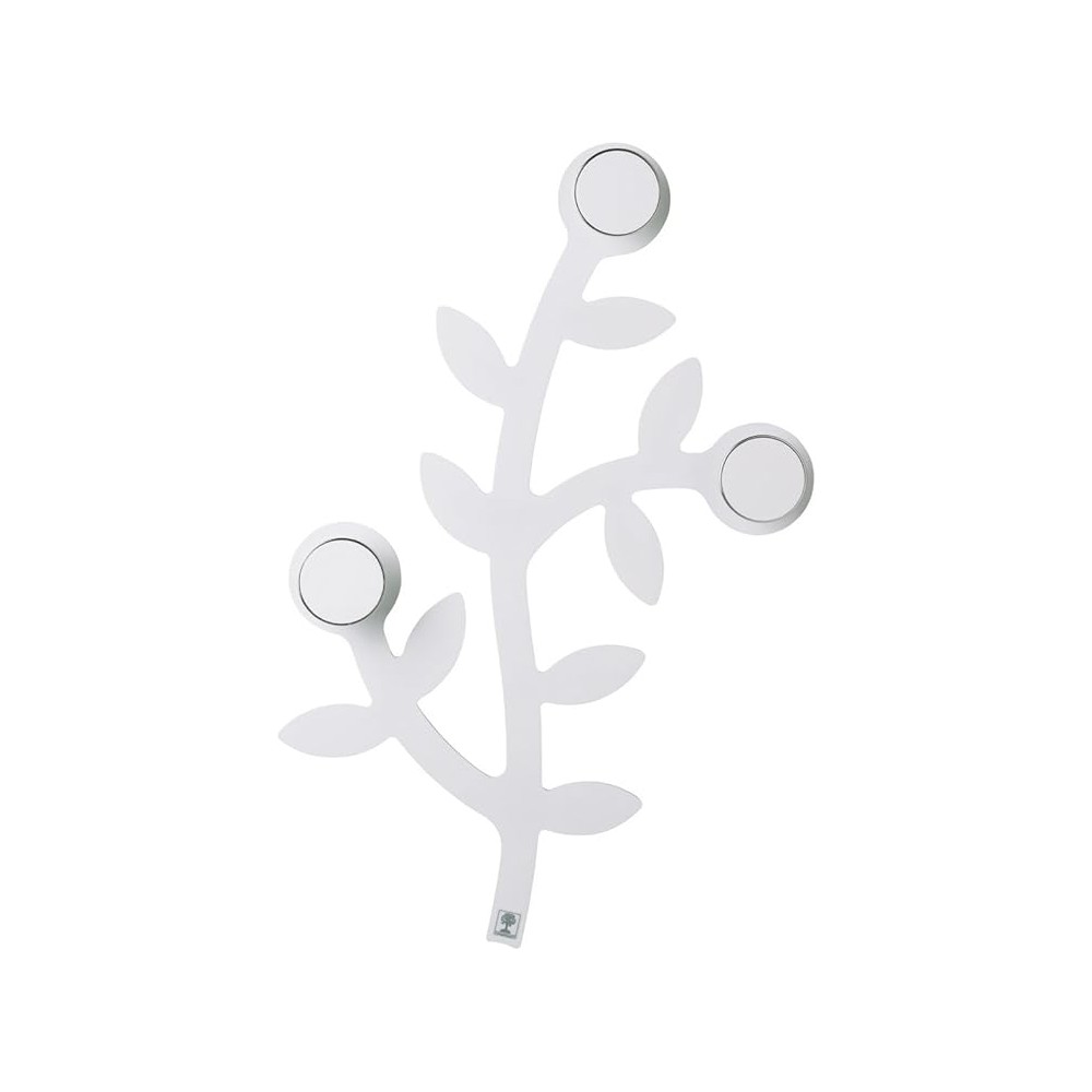 Foppapedretti Appendialbero in legno colore bianco con 3 pomoli