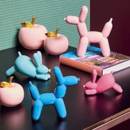 ANDREA FONTEBASSO 1760 Cagnolino Rosa Antico H.8 Doggie Ceramica Rosa Linea Doggie M92808