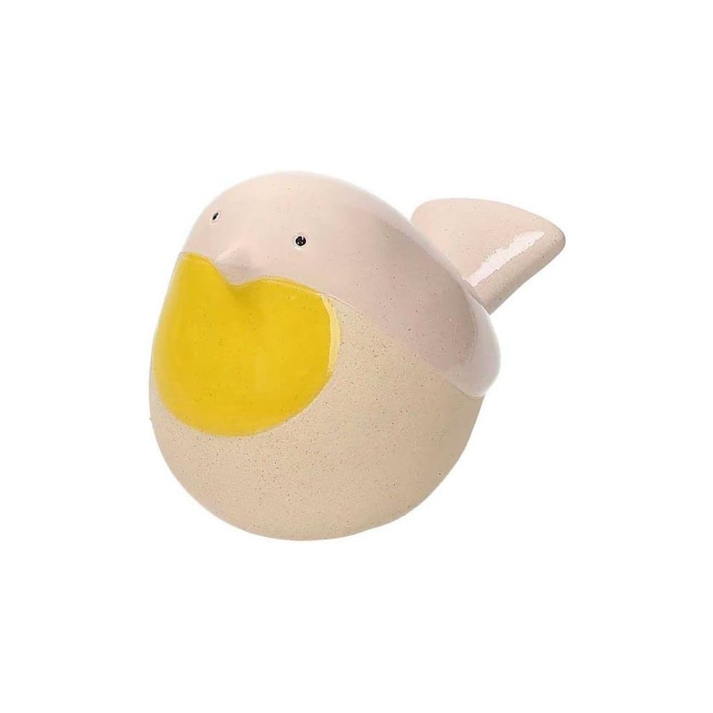 ANDREA FONTEBASSO 1760 Uccellino Decorativo Rosa H10 Birdy Ceramica Verde Linea Birdy