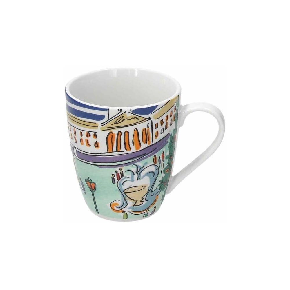 Andrea Fontebasso 1760 Mug CC 350 Christmas Conversation Porcellana Blu Linea New Milk&Coffee