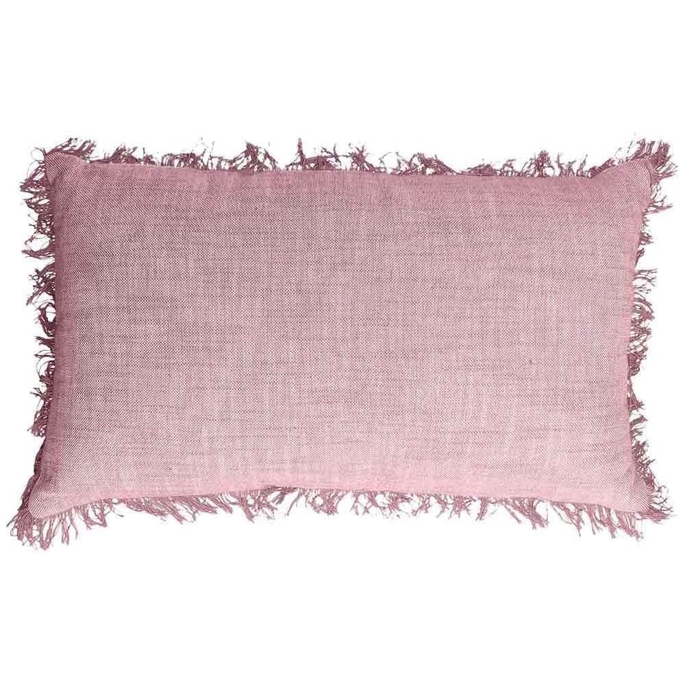 TOGNANA CUSCINO RETT CM. 35X50 Cuscino Rettangolare CM 35 X 50 IN COTONE ROSA ANTICO LINEA VOLTERRA