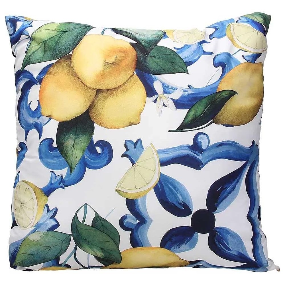 Cuscino Tognana Quadrato CM 43X43 Poliestere Blu Linea Citrus