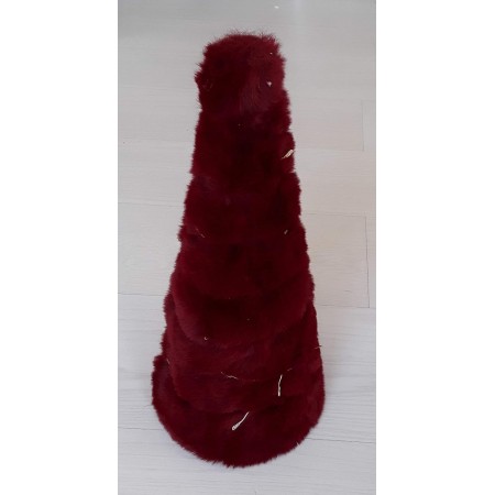 DINO BIANCHI ABETE CINIGLIA ROSSO 40 CM C/ 60 LED USO INT.