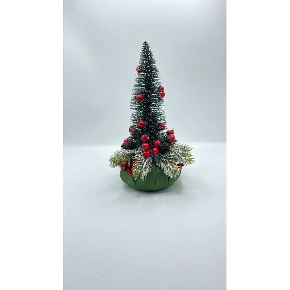 Albero Puff Panama artigianale in velluto verde h 30  - Voilà