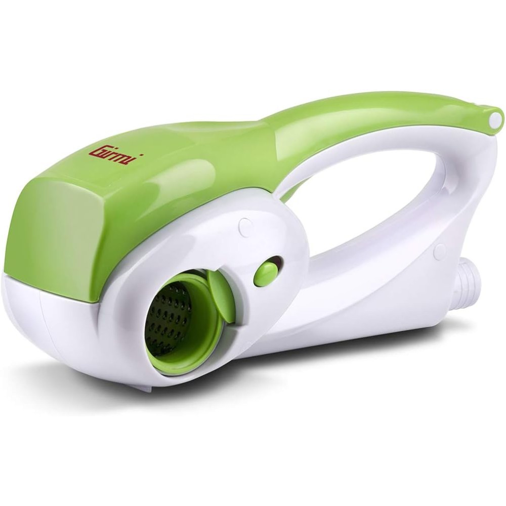 Girmi GT02 Grattugia Ricaricabile, 12W, 2 Rulli INOX, Bianco/Verde