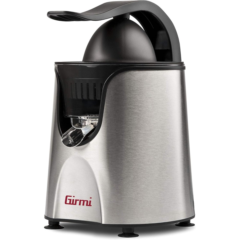 Girmi SR56 Spremiagrumi 85W, Capacità 400cc, Corpo Inox, Due coni per agrumi, Braccio premiagrumi