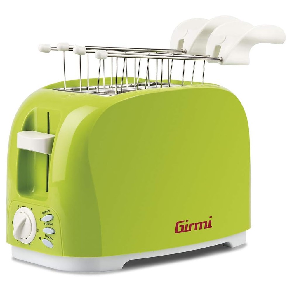 Girmi Tp11 Tostapane Elettrico, 800 W, Plastica, Verde